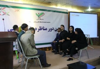 The first round of student debates was held between Main and Barchi Branch’s students.