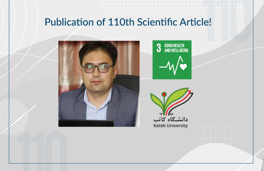 Publication of 110th Scientific Article!