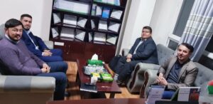 Head of Kateb Research Center met the members of Department of Journals of the Burhanuddin Rabani Education University and Senior Researcher of Kabul Municipality.