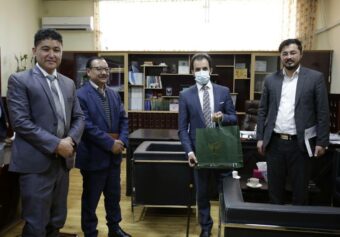 Head of Kateb Research Center, Dean of Medicine Faculty and Head of Kateb Curative Hopsital met Dr. Waheedullah Majoroh.